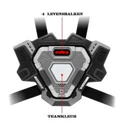 Light Battle Connect Mega Blaster - Metallic Grijs + Vest -Goedkope Speelgoed light battle connect mega blaster metallic grijs vest 4