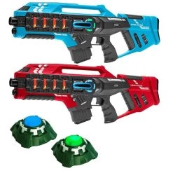 Light Battle Connect - Rood/Blauw - 2 Lasergeweren + 2 Targe