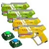 Light Battle Connect Set 4 Laserguns Geel/Groen + 2 Targets -Goedkope Speelgoed light battle connect set 4 laserguns geel groen 2 targets