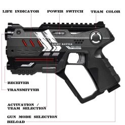 Light Battle Connect Set 4 Laserguns Groen/Grijs + 2 Targets -Goedkope Speelgoed light battle connect set 4 laserguns groen grijs 2 targets 5