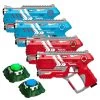 Light Battle Connect Set 4 Laserguns Rood/Blauw + 2 Targets 2 Light Battle Connect Set 4 Laserguns Rood/Blauw + 2 Targets -Goedkope Speelgoed light battle connect set 4 laserguns rood blauw 2 targets
