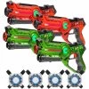 Light Battle Lasergame Set - 4 Guns Oranje/groen + 4 Vesten 1 Light Battle Lasergame Set - 4 Guns Oranje/groen + 4 Vesten -Goedkope Speelgoed light battle lasergame set 4 guns oranje groen 4 vesten