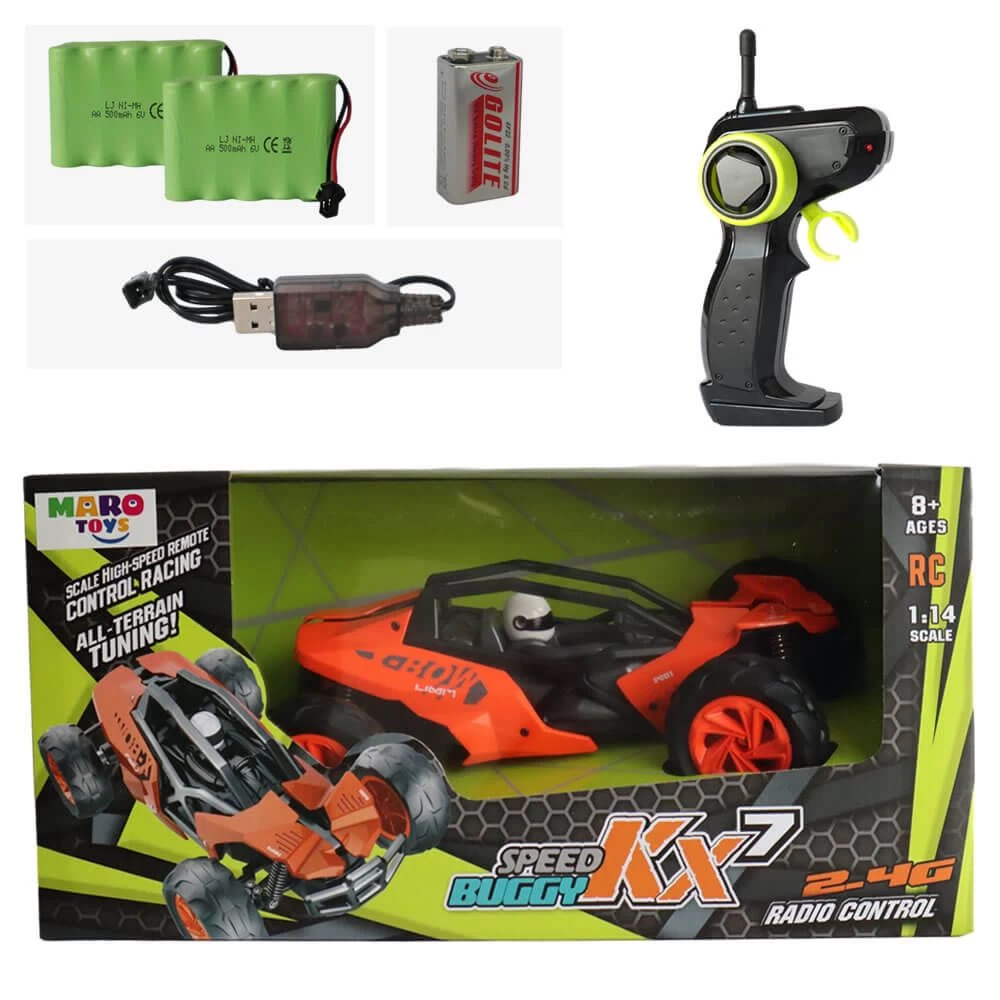 Open RC Auto Oranje + Extra Accu 7 Open RC Auto Oranje + Extra Accu - Afbeelding 5