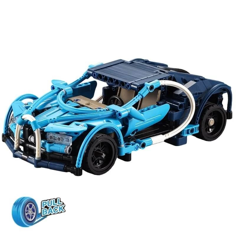 Pull Back Auto 6 In 1 Bouwpakket 4 Pull Back Auto 6 In 1 Bouwpakket - Afbeelding 2