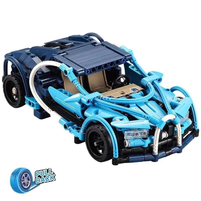 Pull Back Auto 6 In 1 Bouwpakket 6 Pull Back Auto 6 In 1 Bouwpakket - Afbeelding 4