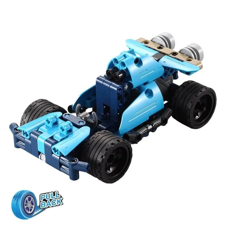 Pull Back Auto 6 In 1 Bouwpakket 8 Pull Back Auto 6 In 1 Bouwpakket - Afbeelding 6