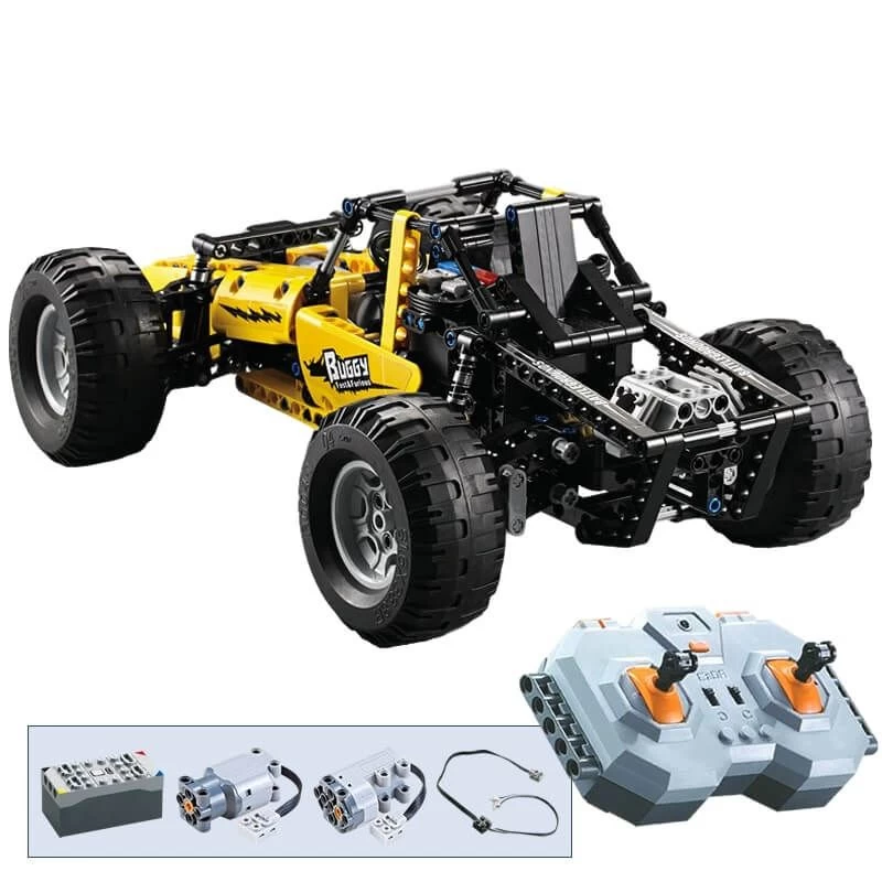 RC Auto Offroad Buggy - Geel 6 RC Auto Offroad Buggy - Geel - Afbeelding 4