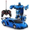 RC Transformer Auto En Robot (blauw) -Goedkope Speelgoed rc transformer auto en robot blauw