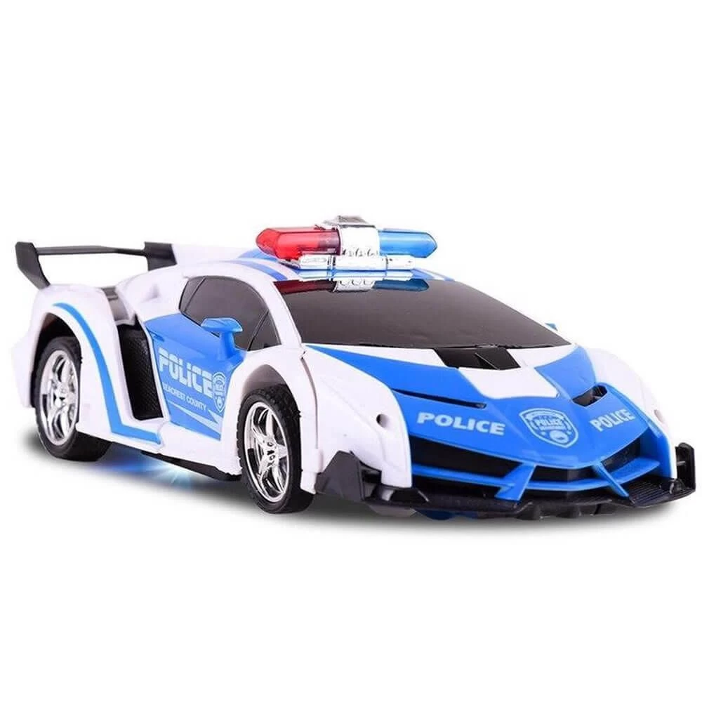 RC Transformer Politieauto En Robot 4 RC Transformer Politieauto En Robot - Afbeelding 2